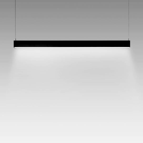 Trafila monoemissione ON-OFF nero 4000K + schermo microprismatico L=2.5m